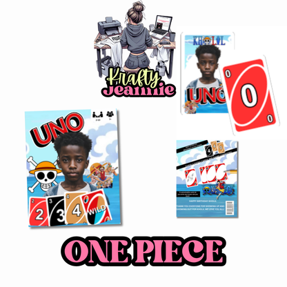 CUSTOM PERSONALIZED Uno Card Game Cards, Custom Full Deck of Cards For Friend or Family Game Night any theme or characters can be included