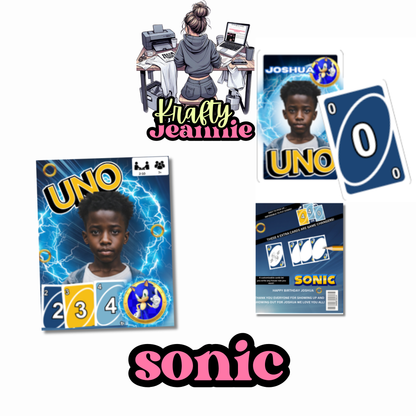 CUSTOM PERSONALIZED Uno Card Game Cards, Custom Full Deck of Cards For Friend or Family Game Night any theme or characters can be included