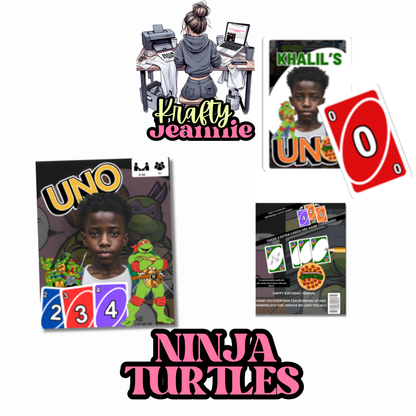 CUSTOM PERSONALIZED Uno Card Game Cards, Custom Full Deck of Cards For Friend or Family Game Night any theme or characters can be included
