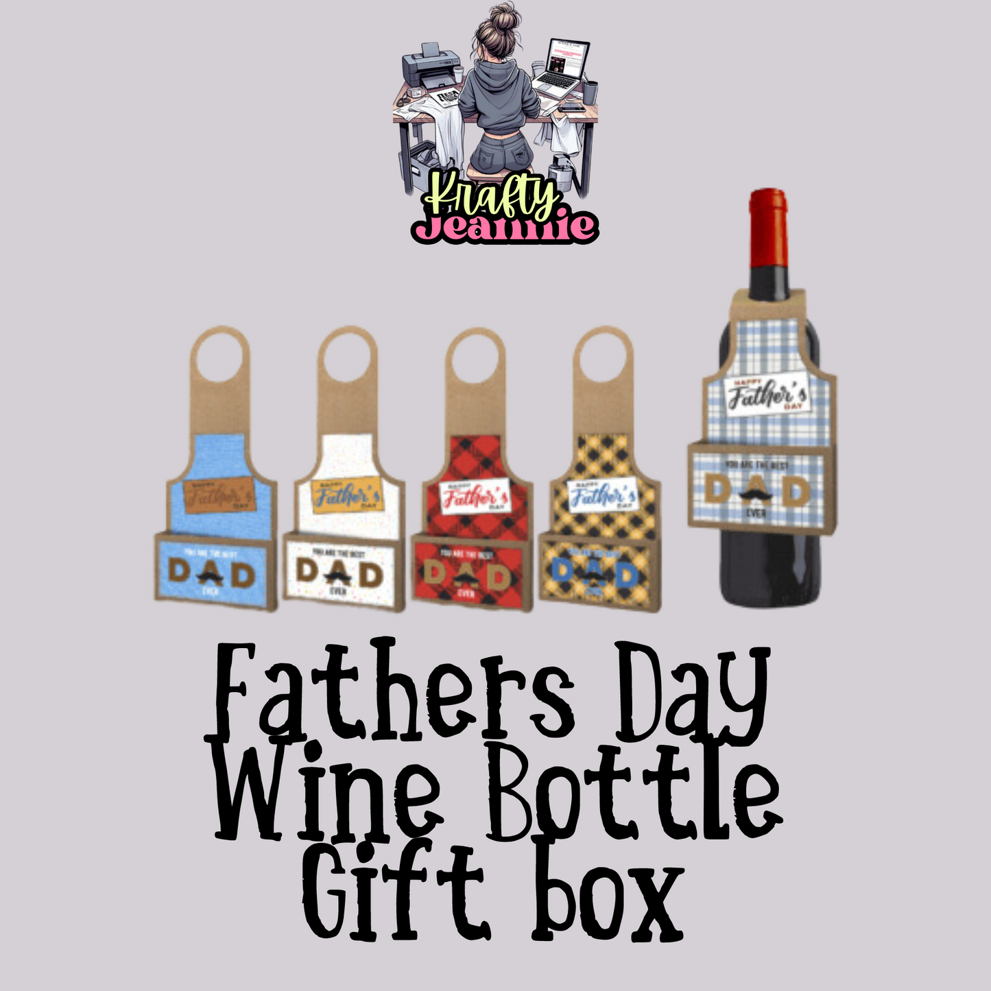 Father's Day Bottle Hanging Box