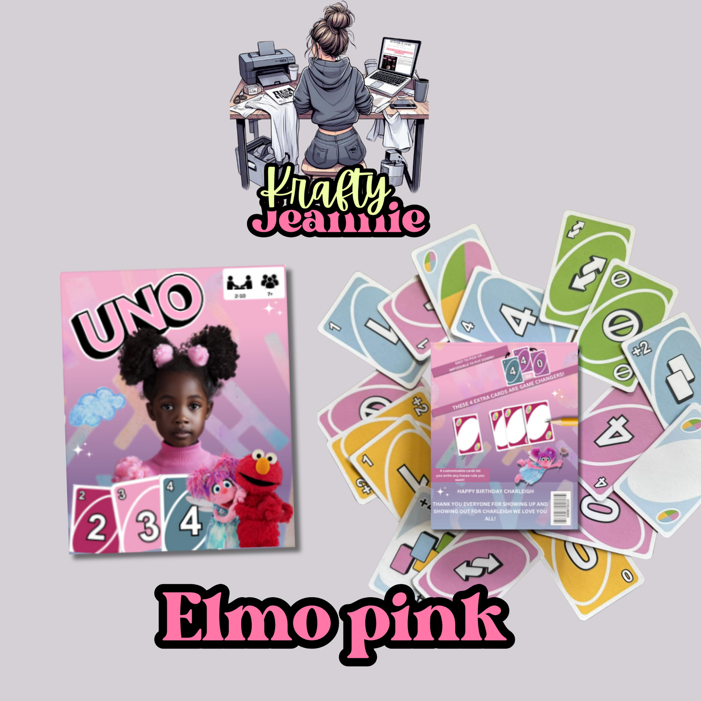 CUSTOM PERSONALIZED Uno Card Game Cards, Custom Full Deck of Cards For Friend or Family Game Night any theme or characters can be included