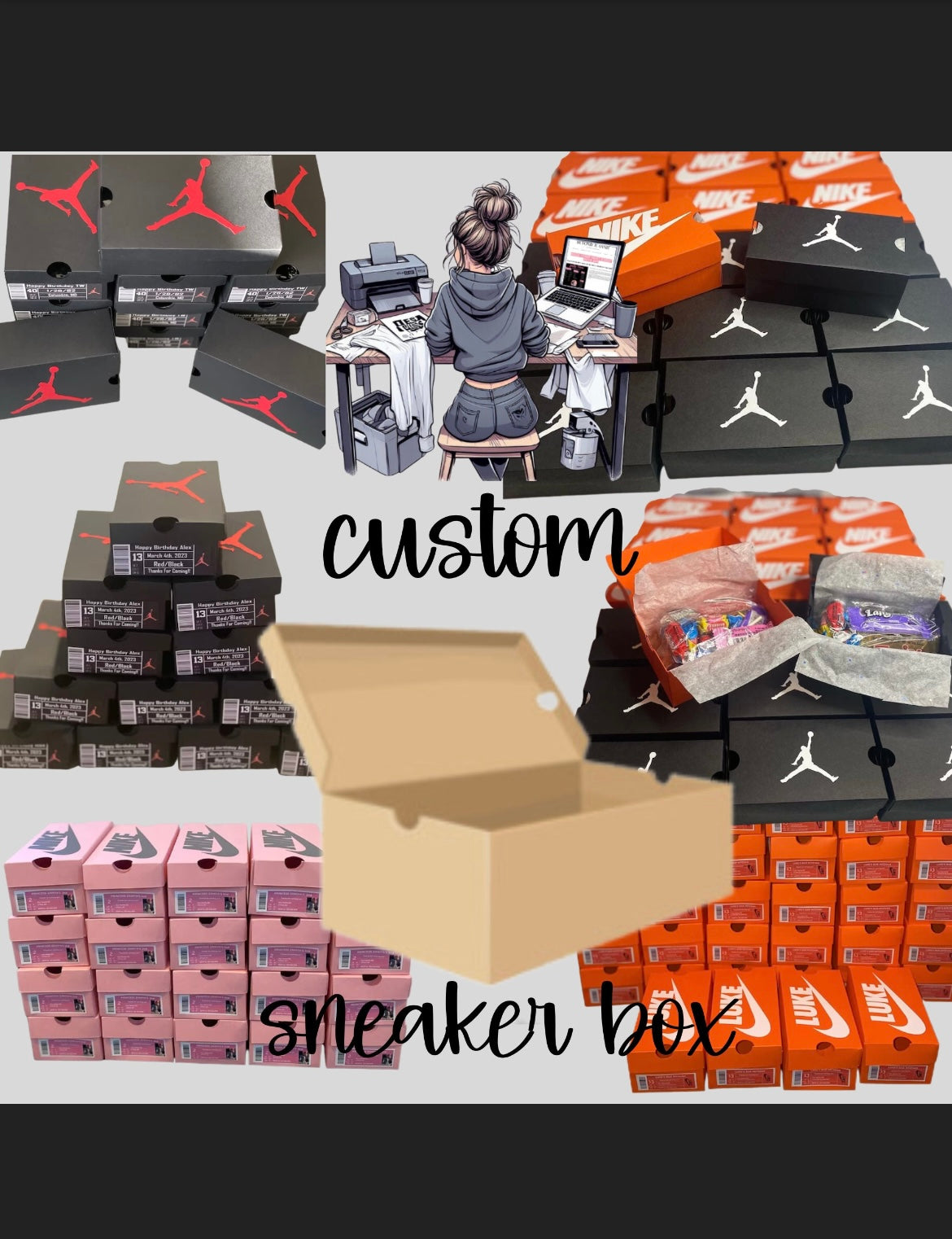 Custom Shoe Box Party Favors, Sneaker Party Favors, Sneaker Ball, Any Theme, Mini Sneaker Box Party Favors