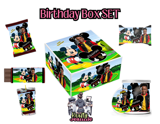 Personalized Mickey Mouse gift Box, mickey mouse Gift Box, birthday Gift Box, Gift Box