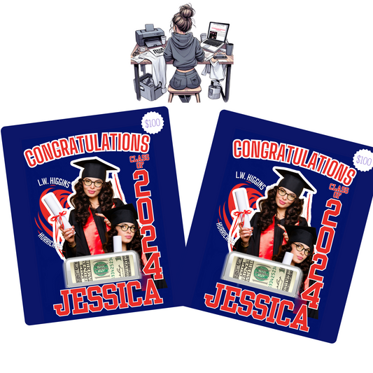 Grad Money Holder, 2024 Graduate, Graduation Gift, Monetary Gift, Money Holder, Cash Present, Keepsake, Student, Year End,