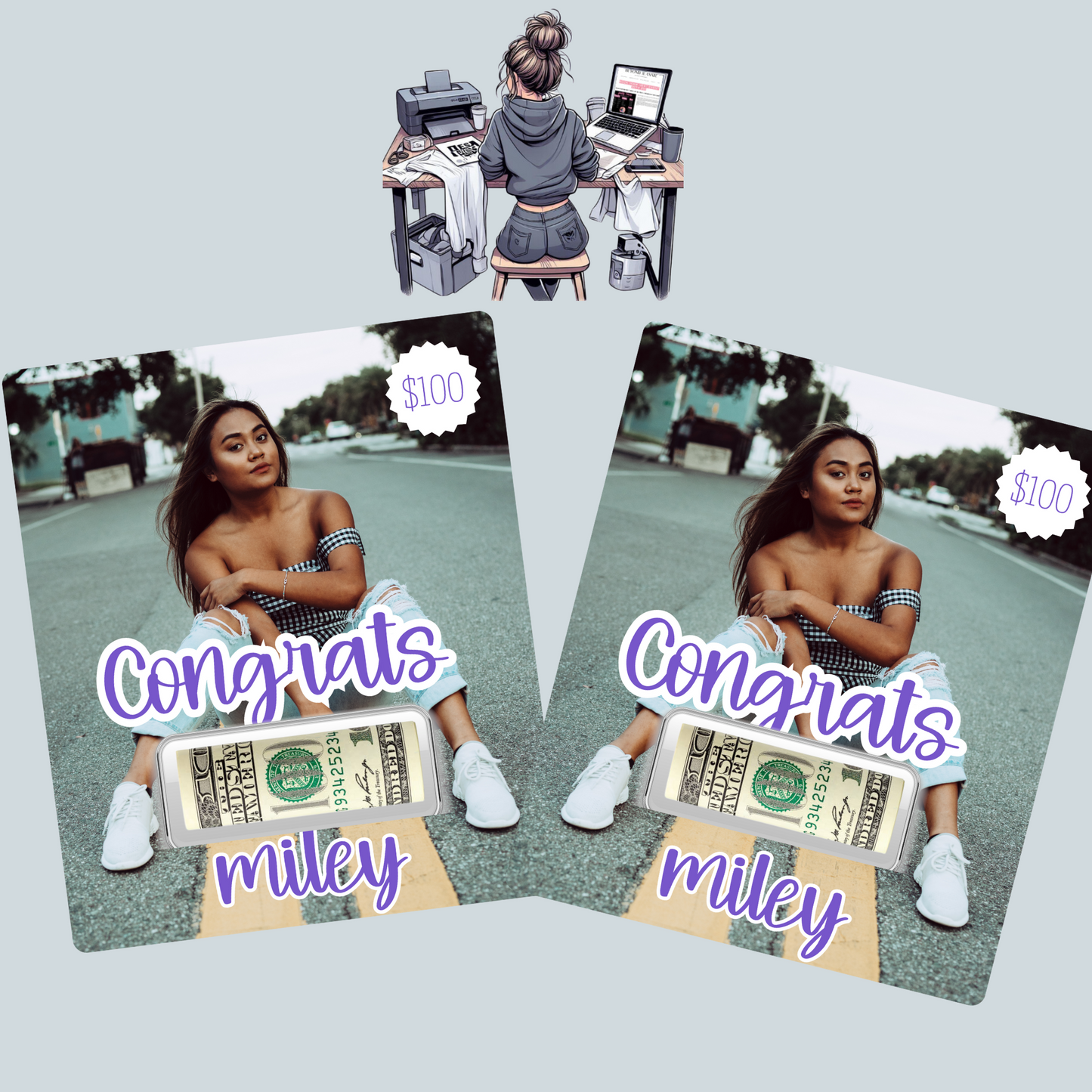 Custom Congrats money cards| personalized gift cards